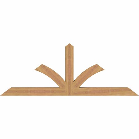 Ekena Millwork Richland Smooth Timber Gable Bracket, Western Red Cedar, 60"W x 22"H x 3 1/2"D x 3 1/2"F, 9/12 Pitch GBW060X22X0404RIC00SWR